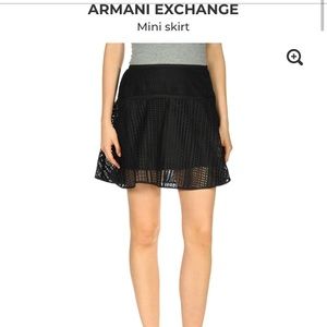 NEW Armani Exchange Black Skirt